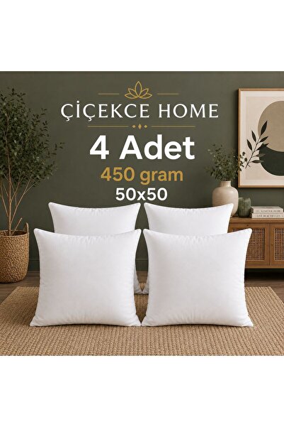 Çiçekce Home evinize renk katar Kırlent iç yastık 50x50 cm 1.sinif boncuk ely...