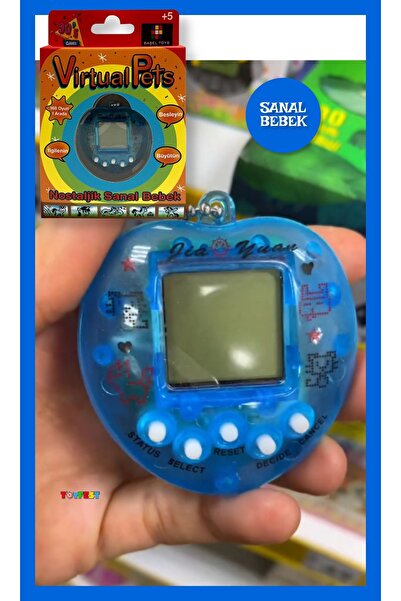 TOYFEST Nostalgic Virtual Baby - Heart Blue Virtual Pet