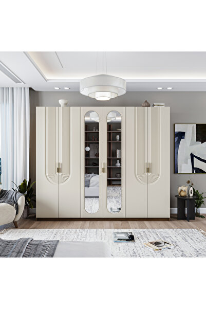Velmo‏‎ Aspen 6 Kapaklı Gardırop (Aytaşı)