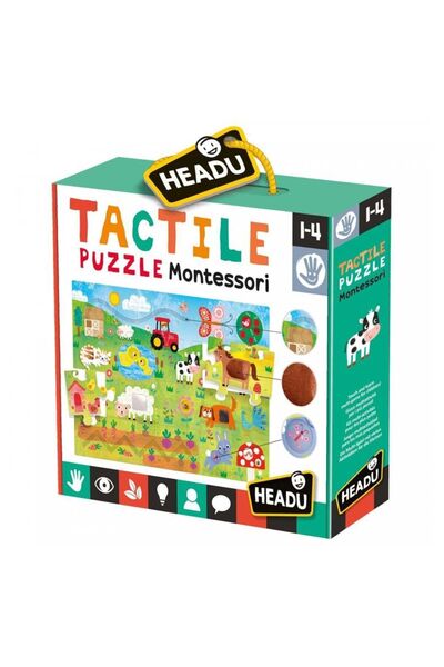 Headu Tactıle Puzzle Montessorı (1-4 YAŞ)