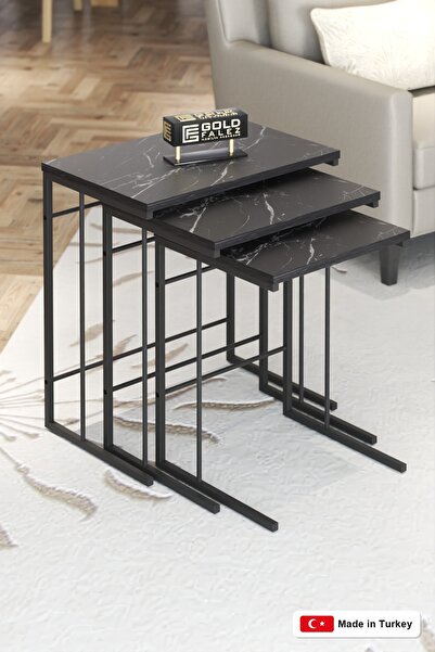 GOLDFALEZ Single Nesting Table Bendir Collection | Modern Side Table | Contem...