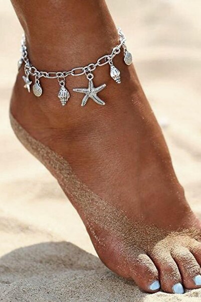New Obsessions Unersea Silver Color Sea Figures Charm - Dangle Women's Anklet