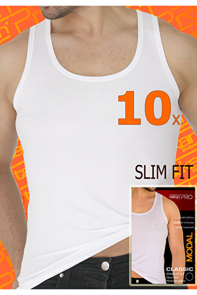 TATKAN BODYWEAR Tatkan - 10'lu - Askılı Penye Modal Classıc Atlet