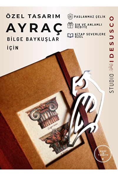 Stor Şamanik Baykuş Figürlü Metal Broş, Kitap Ayracı ve Para Klipsi