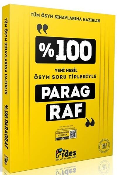 Genel Markalar Fides %100 Ösym Soru Tipleriyle Paragraf