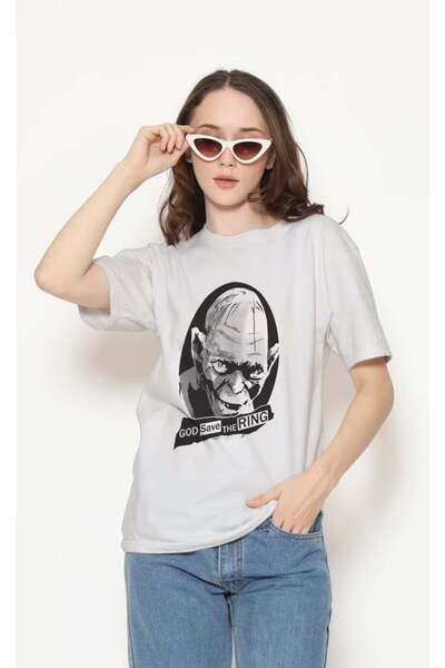 buzagi tasarım ürünleri Sarkastik Regular Fit Unisex White T-Shirt