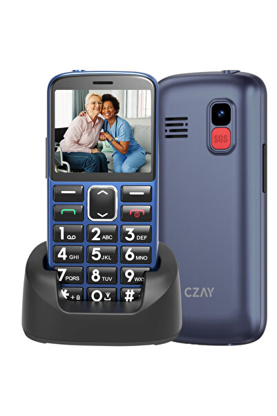 CZAY Telefon Mobil Seniori cu Butoane Mari CZAY®,Limba Romana,Maghiara,Volum ...