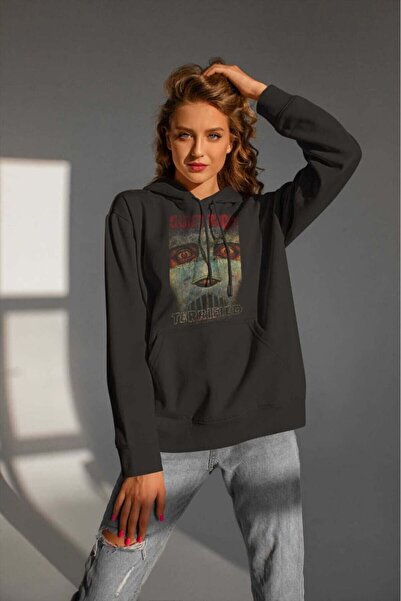 buzagi tasarım ürünleri Quite Riot Digital Print Hooded Unisex Sweatshirt