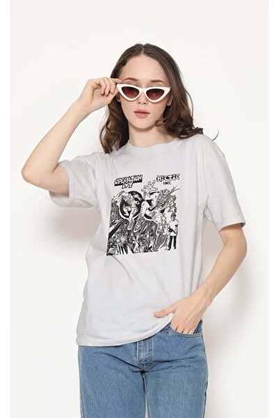 buzagi tasarım ürünleri Operation Ivy Regular Fit Unisex White T-Shirt