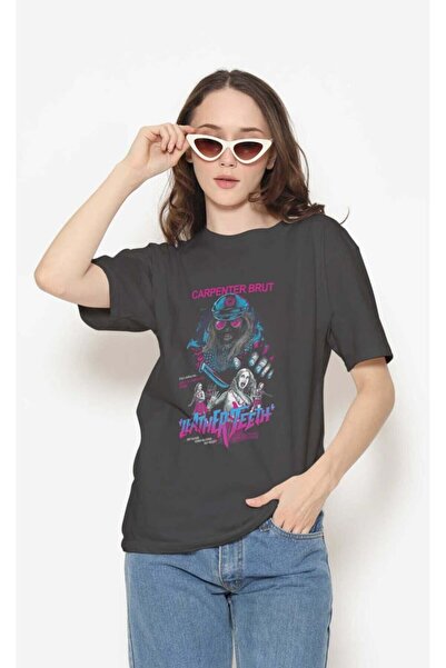 buzagi tasarım ürünleri Carpenter Brut Regular Fit Black Unisex T-Shirt