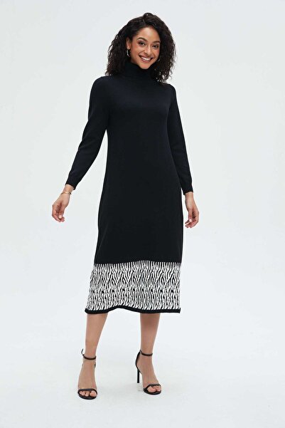 Nichii High Neck Midi Dress for Women