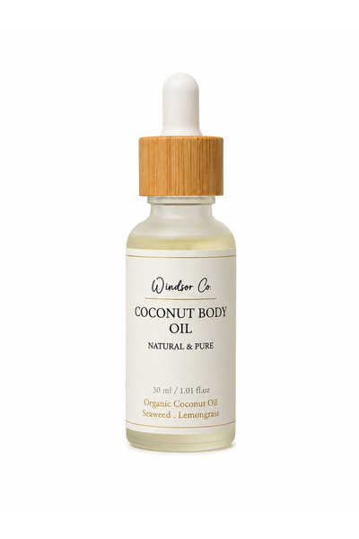 Windsor Co Ulei de Corp cu Ulei de Cocos & Lemongrass – 30 ml | Piele Catifel...