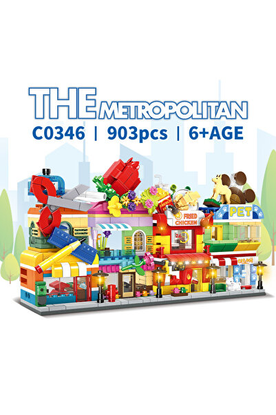 Minibric Set de Constructie Piese Tip Blocuri Construit Metropolitan, Jucarie...