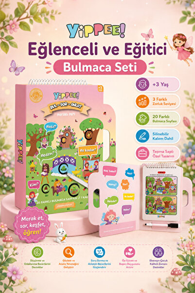 YİPPEE Bul-Sor-Anlat Meraklı Peri – لعبة ألغاز تعليمية مكونة من 3 مستويات + ق...