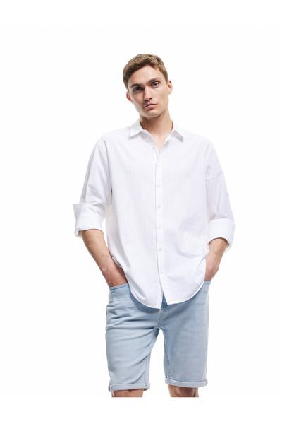 Koton Kot Şort Slim Fit Cep Detaylı Pamuklu