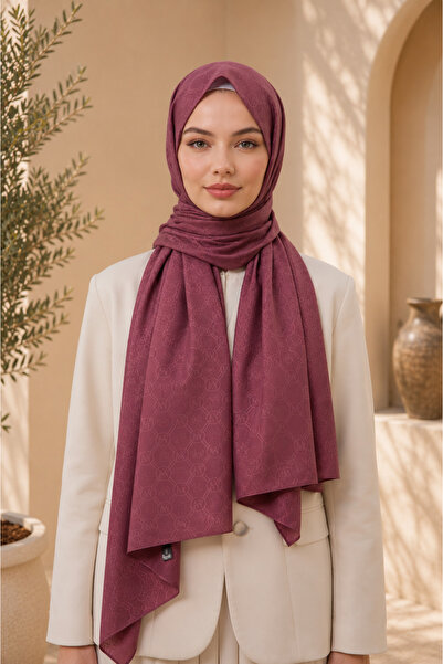 MİRSOY SCARF Mir Desen Kaymaz jakarlı Şal