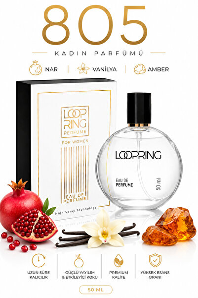 Loopring Perfume 805 Hypnosa EDP Kadın Parfüm 50 ML Premium Amber Vanilya