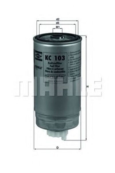 Mahle Original Φίλτρο καυσίμου KC 103