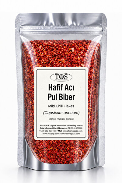 TOS The Organic Spices Hafif Acı Pul Biber 100 gr (1. KALİTE) Capsicum Annuum...