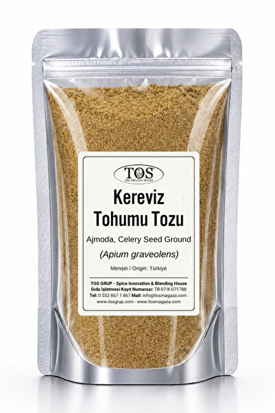 TOS The Organic Spices Kereviz Tohumu Tozu 50 gr (1. Kalite) Apium graveolens...