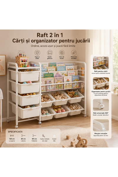 OEM Raft de cărți și organizator de jucării
