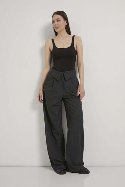 Arma Life Armalife 0458 high waist Belt fold detail palazzo women's trousers