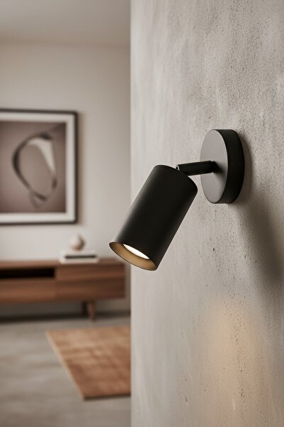 Bamyum Bells Siyah Metal Modern GU10 Tekli Aplik İç Mekan Aydınlatma