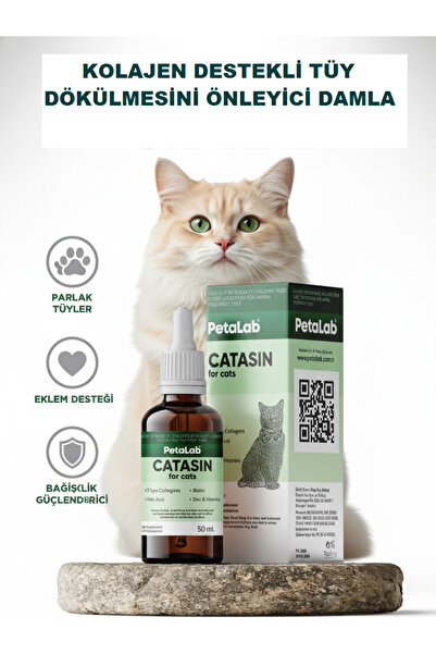 Petalab Catasin For Cats 50 ml (KEDİLER İÇİN KOLAJENLİ TÜY SAĞLIĞI DAMLASI)