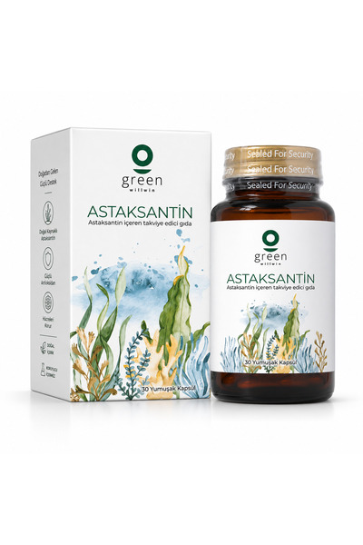 Astaksantin 8 mg 30 Kapsül - Doğal Alg Kaynaklı Antioksidan
