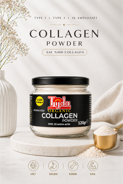 TİJDA Collagen tozu 120 gr. tip 1 & 3 kollajen