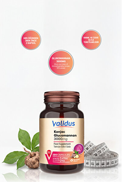 Validus Glucomannan 3000 Mg 120 Capsules