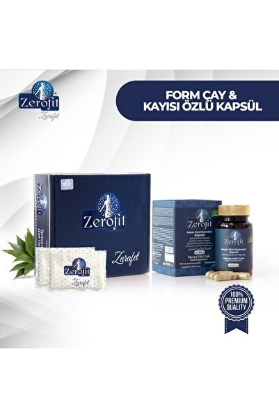 Zerofit Bitki Ekstratlı 60 Şaset Form Çay - Detoks & Kayısı Kapsül