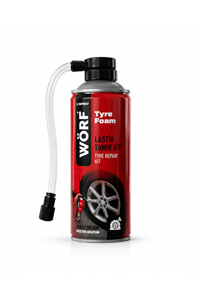 WÖRF Lastik Tamir Kiti 400 Ml. Lastik Tamir Köpüğü Sprey