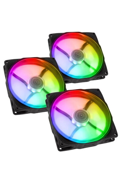 NoiseBlocker NB-eLoop X B12-P ARGB, PWM - 120mm, black - 3 pack