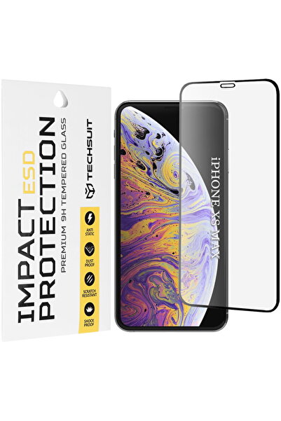 Techsuit Folie pentru iPhone XS Max / iPhone 11 Pro Max - Sticlă ESD - Negru