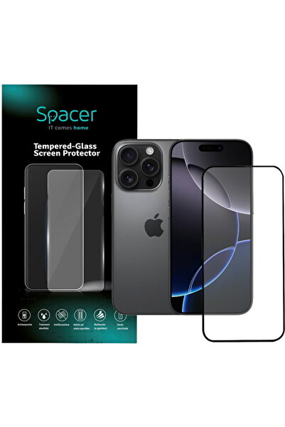 Spacer FOLIE STICLA pentru Iphone 16 Pro, grosime 0.3mm, acoperire totala ecr...