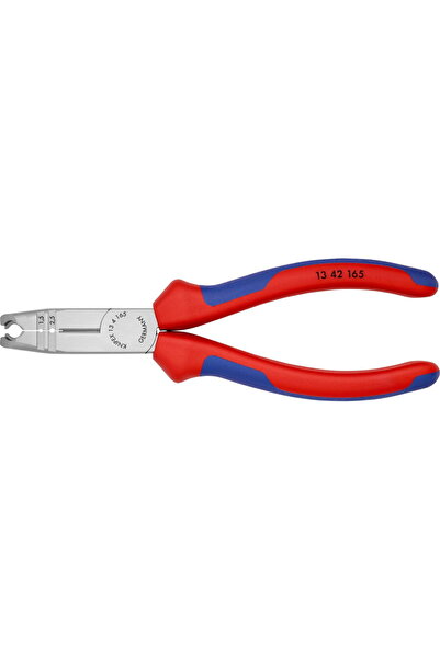 Knipex Clește de dezizolat 13 42 165, clește de dezizolat (roșu/albastru, lun...