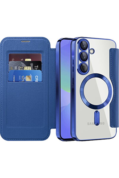 Techsuit Husa pentru Samsung Galaxy A36 5G - SmartMag Book Case - Blue