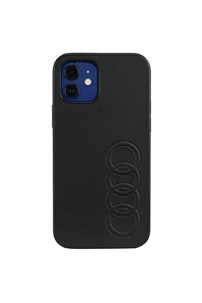 Audi Piele sintetică iPhone 12/12 Pro 6.1 "   negru/negru carcasă rigidă...