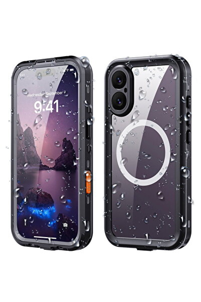 ShellBox Husă pentru iPhone 17 - Carcasă impermeabilă IP68 - Negru