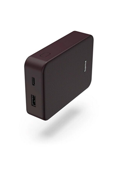 Hama Pachet de alimentare „Colour 10” 10000 mAh 2 ieșiri: USB-C USB-A Mov