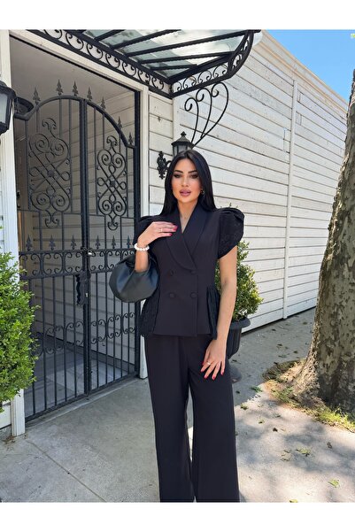 Göker Life Lace Detailed Jacket Set
