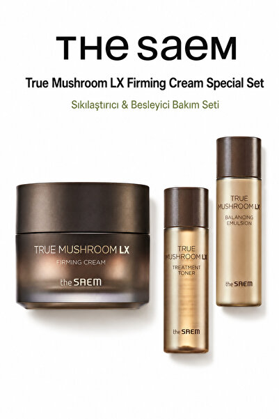 THE SAEM True Mushroom LX Firming Cream Special Set - Sıkılaştırıcı & Besleyi...