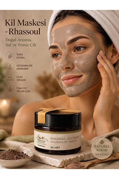 Naturea Botanical Maison Kil Maskesi Rhassoul Gözenek Temizleyici Yüz Bakım M...