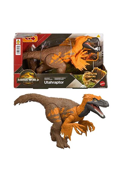 JURASSIC WORLD Sesli Kükreyen Dinozor Figürü Film Serisi 30 cm JGB87 - Utahra...