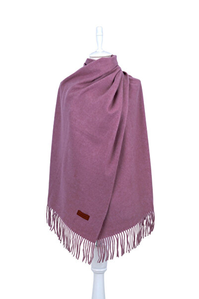 Bursa İpek Light Plum Solid Color Winter Shawl