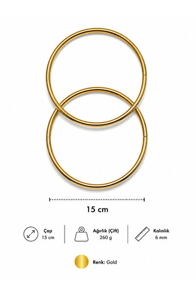 Kardelux Iron Ring - Bag Handle - Bag Handle - Double 15 cm