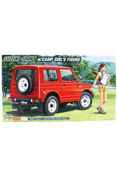 Hasegawa SP501 52301 1/24 Ölçek, Suzuki Jimny (w/Camp Girl's Figure) Otomobil...