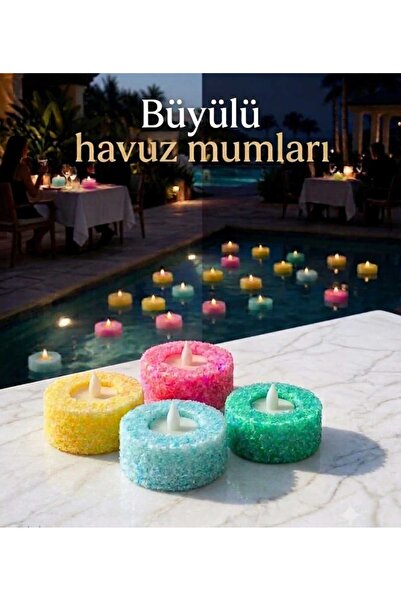 PAKETA Havuz ve Bahçe İçin Modern Aydınlatma Özel Tasarım Renkli Dekoratif 12...