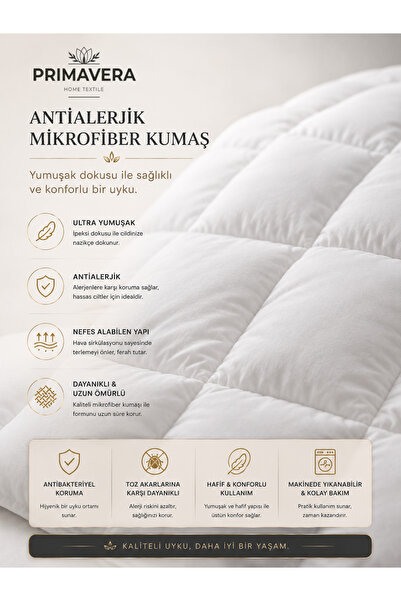 Primavera Home Çift Kişilik Antialerjik Microfiber Yorgan 195x215